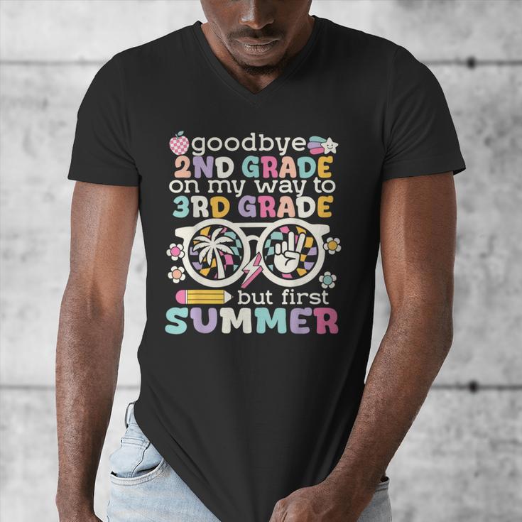 Goodbye 2nd Grade Graduation To 3rd Grade But First Summer Men's V-Neck T-Shirt
