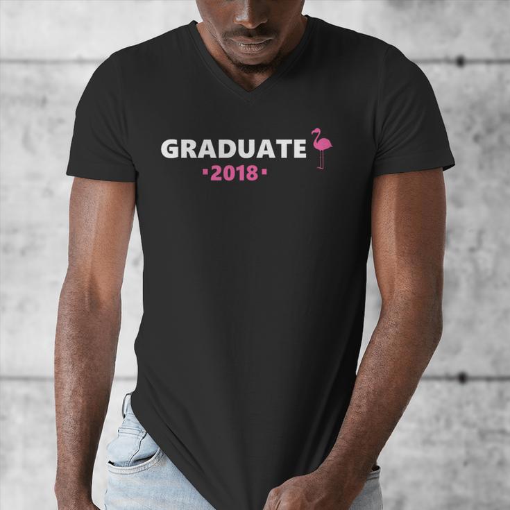 Graduate Flamingo 2018 Cute Graduation Men's V-Neck T-Shirt