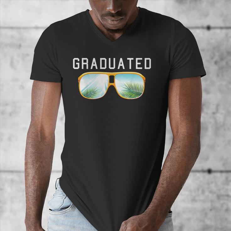 Graduated Graduation Tropical Sunglasses Men's V-Neck T-Shirt