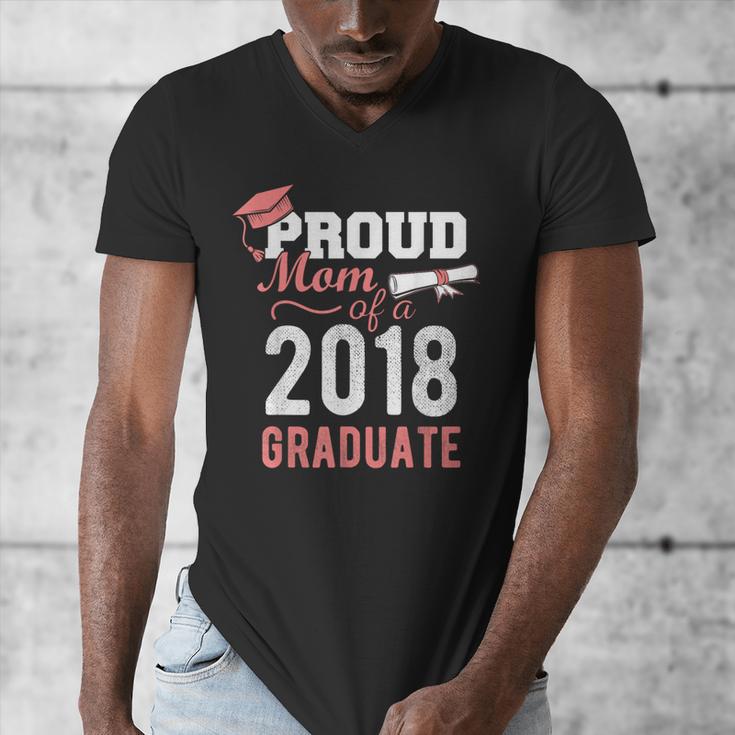 Graduation 2018 Tshirt Proud Mom Of A 2018 Graduate T-Shirt Men's V-Neck T-Shirt