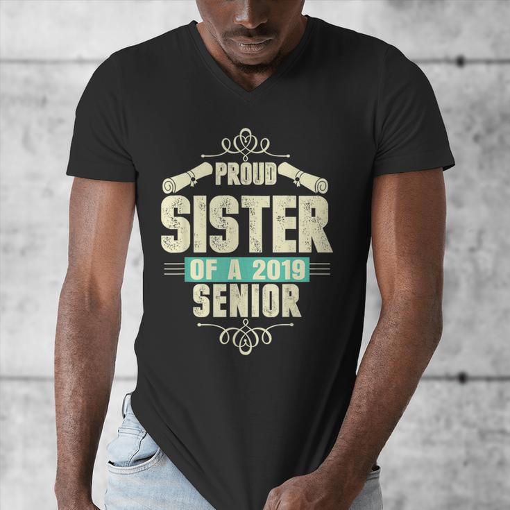 Graduation 2019 TShirt Proud Sister Of A Senior Men's V-Neck T-Shirt