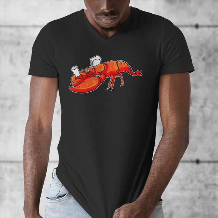 Graduation Bachelor Master Doctor PhD Study School Lobster Men's V-Neck T-Shirt