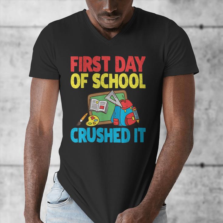 Graduation First Day Of School Crushed It Men's V-Neck T-Shirt