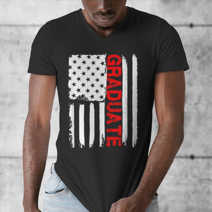 Graduation High School College Flag GraduateShirt 2018 Men's V-Neck T-Shirt