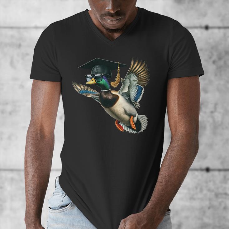 Graduation Mallard Duck Hunter Hunting Season Grad Hunting Men's V-Neck T-Shirt