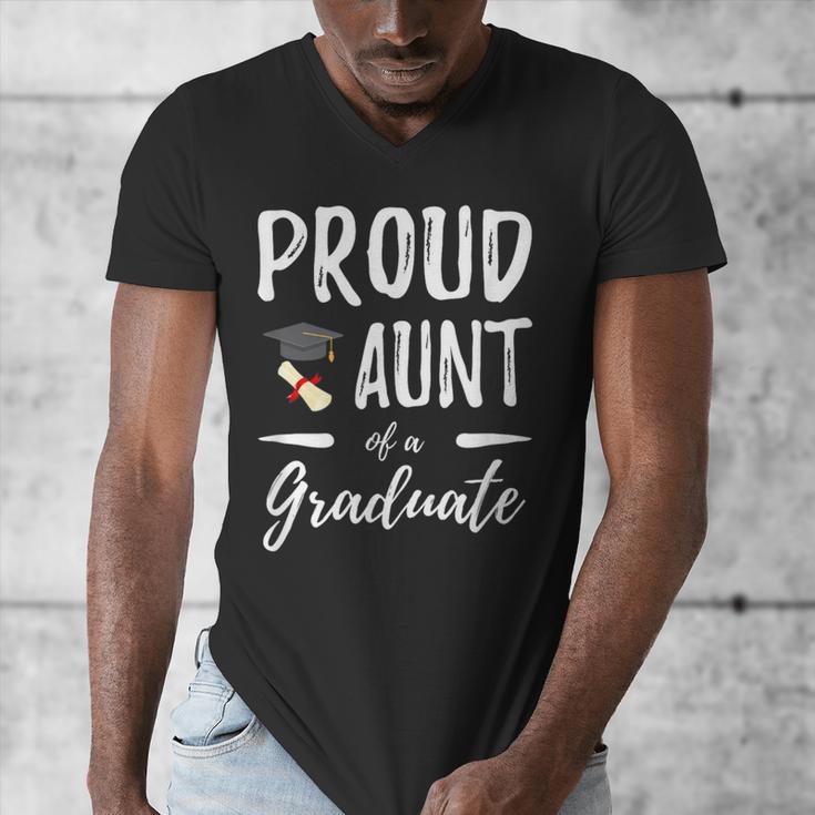Graduation Shirt 2018 Proud Aunt Of a Graduate Men's V-Neck T-Shirt