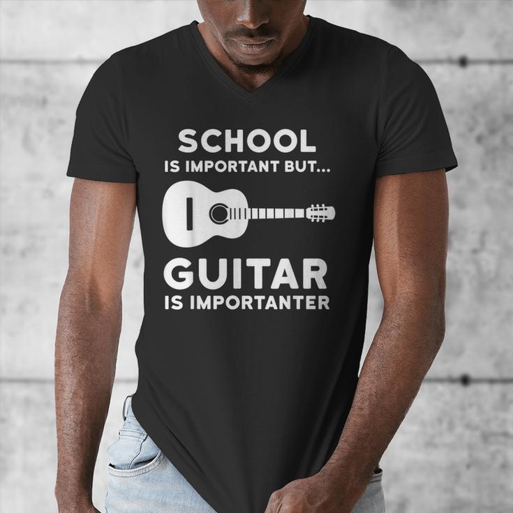Graduation Shirt For Guitar Players & Band Member Men's V-Neck T-Shirt