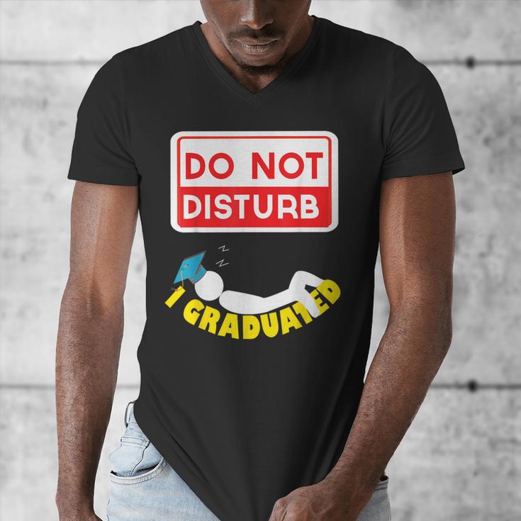 Graduation Shirt High School And College Sleepy Graduates Men's V-Neck T-Shirt