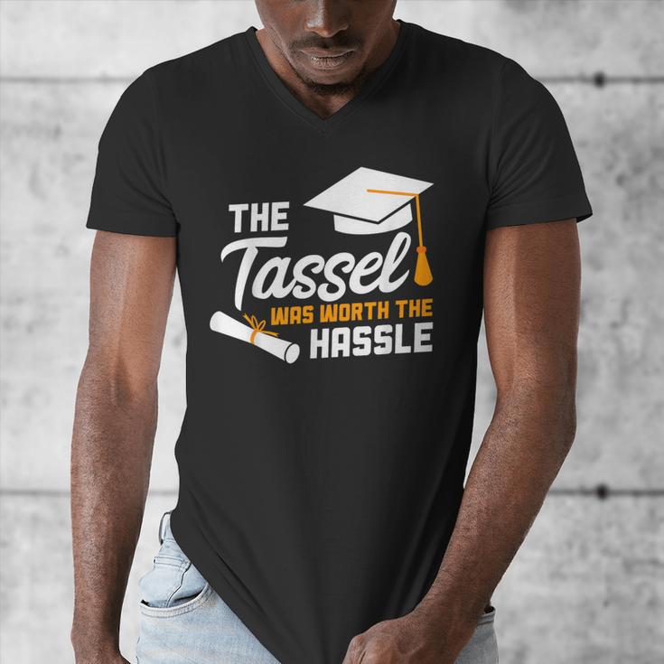 GraduationShirt Tassel Was Worth The Hassle Tee Men's V-Neck T-Shirt