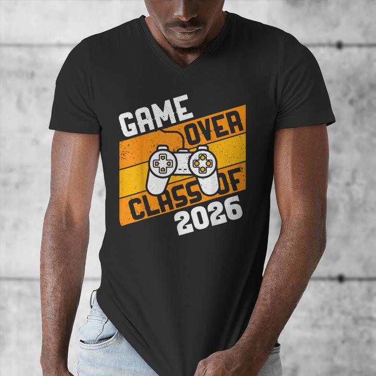 Graduation Video Gamer Game Over Class Of 2026 Senior Men's V-Neck T-Shirt