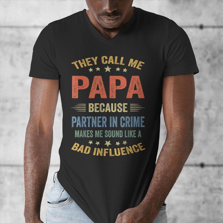 Grandpa Shirts Dad Partner In Crime Shirt Men's V-Neck T-Shirt Grandpa Shirts Dad Partner In Crime Shirt Men's V-Neck T-Shirt