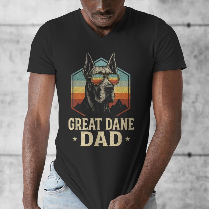 Great Dane Dad Vintage Men's V-Neck T-Shirt