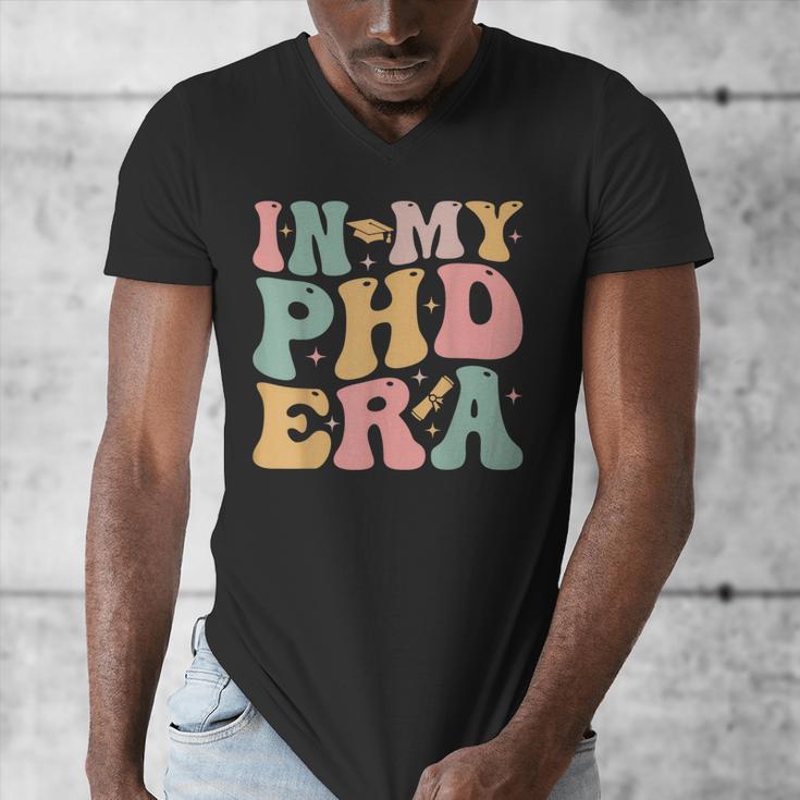 Groovy In My Phd Era Doctorate Graduation Men's V-Neck T-Shirt