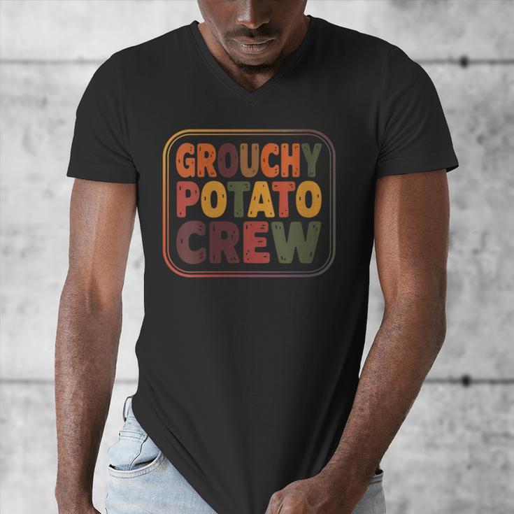 Grouchy Potato Crew Introvert Sarcasm Men's V-Neck T-Shirt Grouchy Potato Crew Introvert Sarcasm Men's V-Neck T-Shirt