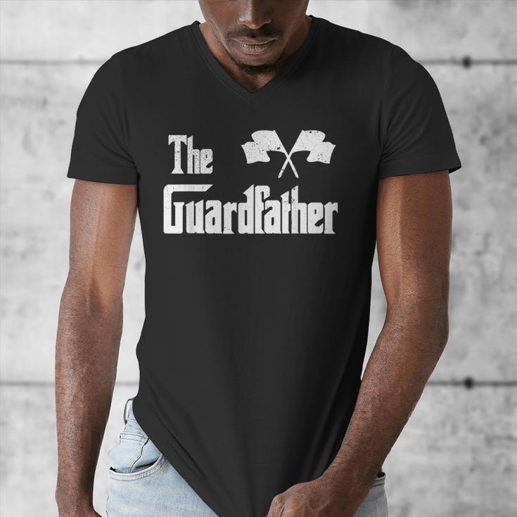 The Guardfather Meme Color Guard Proud Dad Colorguard Men's V-Neck T-Shirt The Guardfather Meme Color Guard Proud Dad Colorguard Men's V-Neck T-Shirt