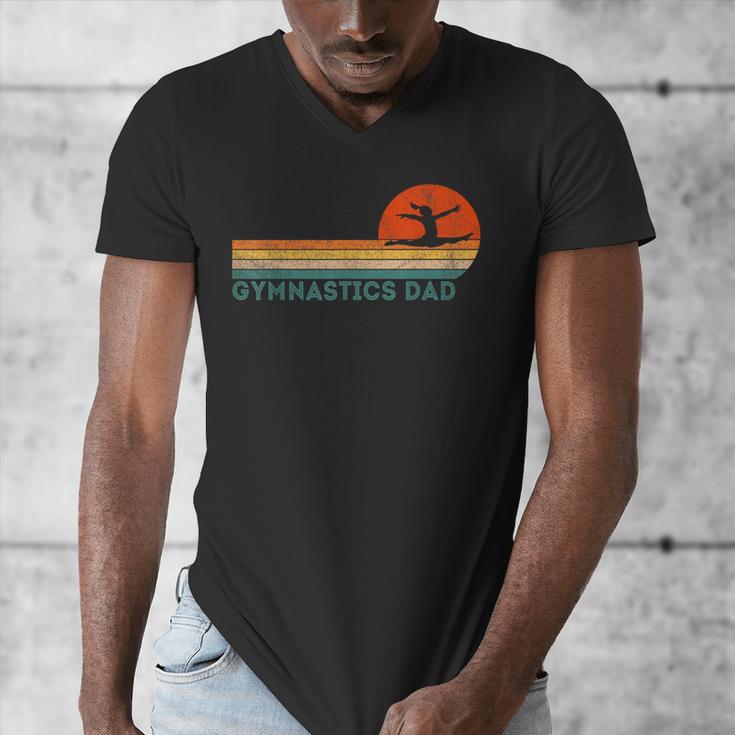 Gymnastics Dad Gymnastics Daughter Gymnast Dad Men's V-Neck T-Shirt