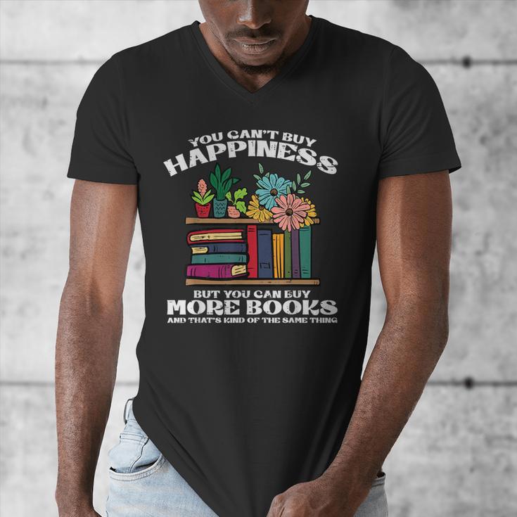 Happiness More Books Read Reading Librarian Men Women Kids Men's V-Neck T-Shirt Happiness More Books Read Reading Librarian Men Women Kids Men's V-Neck T-Shirt