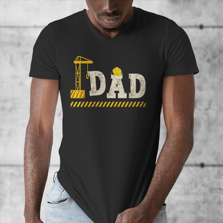 Happy Father's Day Construction For Son DAD Father's Day Men's V-Neck T-Shirt Happy Father's Day Construction For Son DAD Father's Day Men's V-Neck T-Shirt