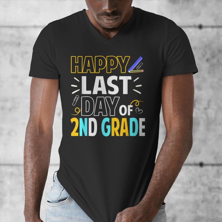 Happy Last Day Of 2nd Grade Shirt Cutie Graduation Men's V-Neck T-Shirt