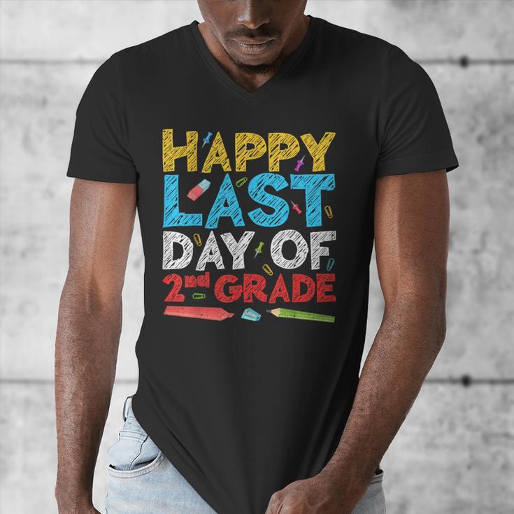 Happy Last Day Of 2nd Grade Shirt Second Grade Graduation Men's V-Neck T-Shirt