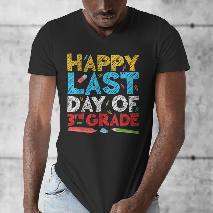 Happy Last Day Of 3rd Grade Shirt Third Grade Graduation Men's V-Neck T-Shirt