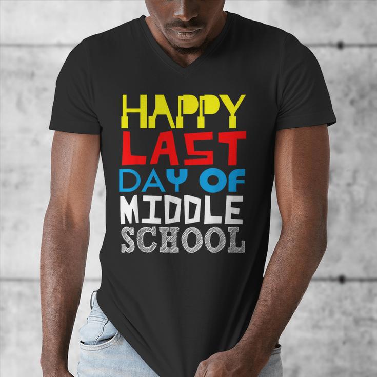 Happy Last Day Of Middle School Graduation Men's V-Neck T-Shirt