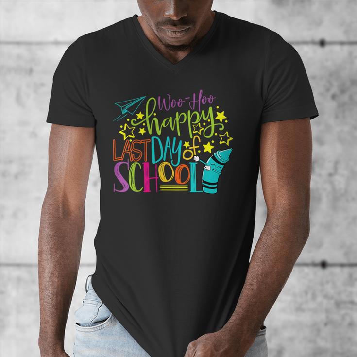 Happy Last Day Of School Student Teacher Graduation Men's V-Neck T-Shirt