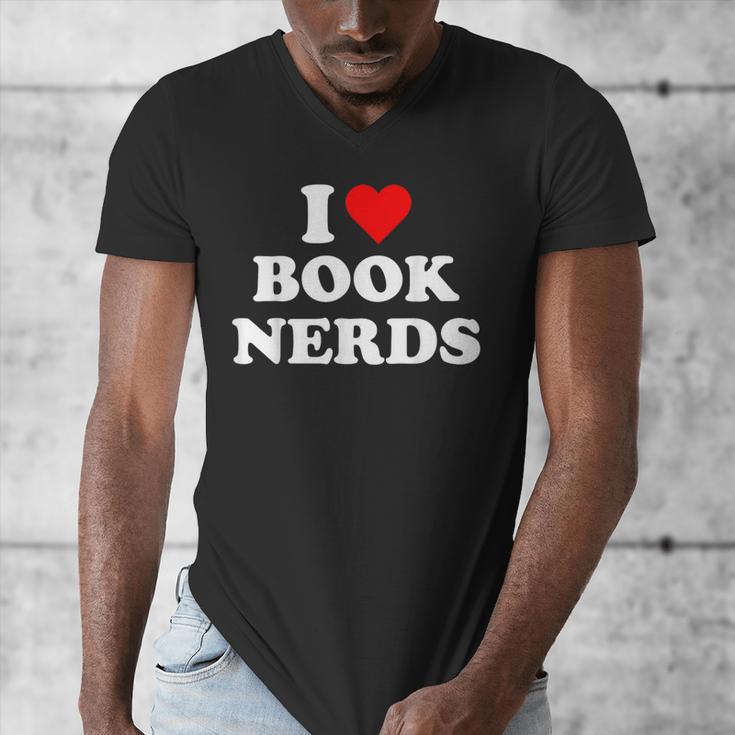 I Heart Book Nerds Book Readers Cute Men's V-Neck T-Shirt I Heart Book Nerds Book Readers Cute Men's V-Neck T-Shirt