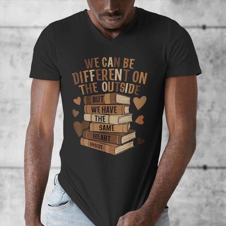 We Have The Same Heart History Month Book Lover Women Men's V-Neck T-Shirt