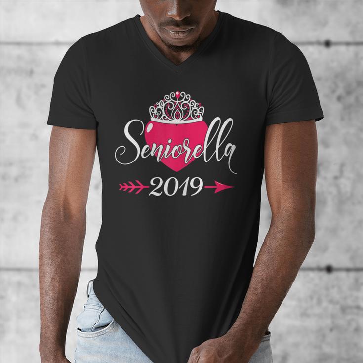 High School 2019 Senior Graduation Shirt Girls Daughter Men's V-Neck T-Shirt
