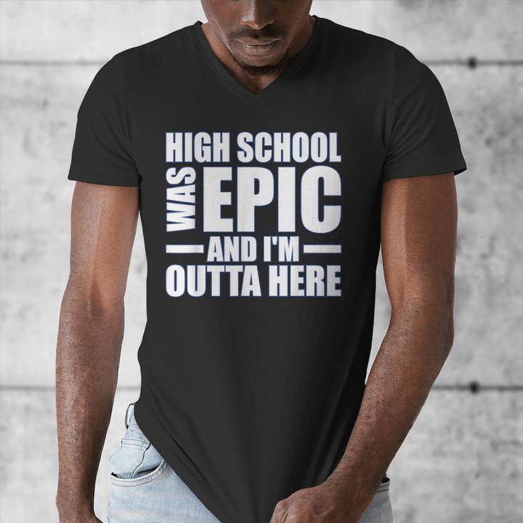High School Graduate Graduation Party Meme Men's V-Neck T-Shirt
