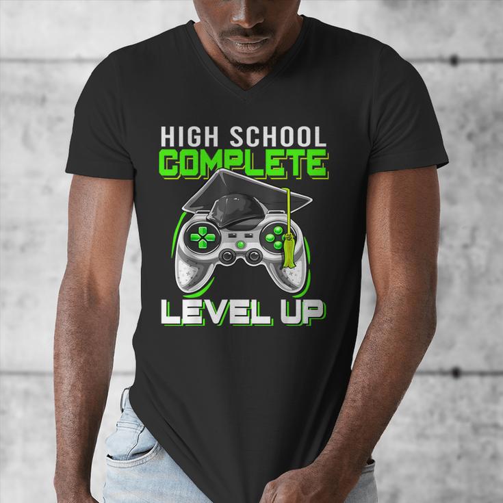 High School Level Complete Class Of 2024 Graduation Men's V-Neck T-Shirt