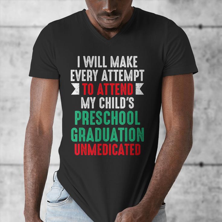 Hilarious Preschool Graduation Mom Dad Meme Preschooler Men's V-Neck T-Shirt