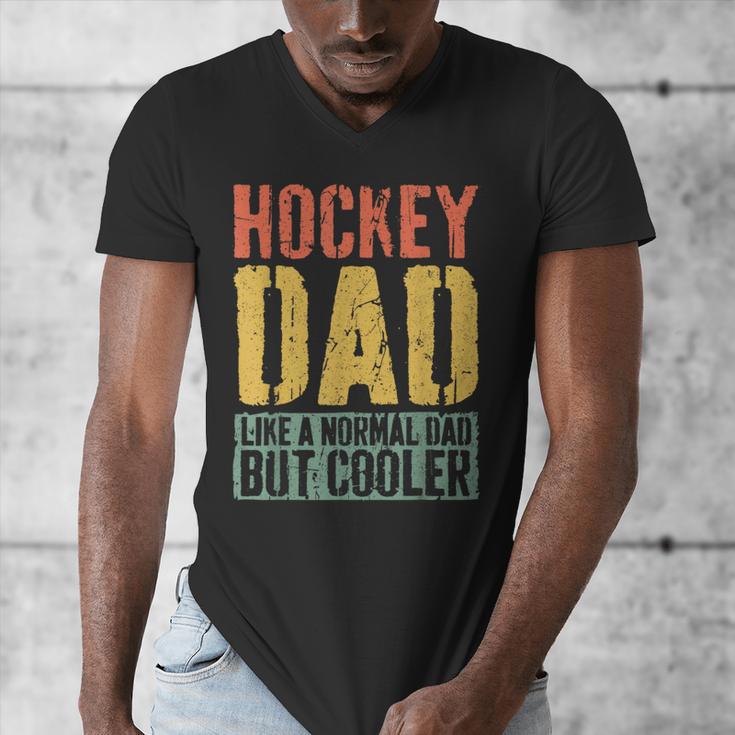 Hockey Dad Shirt Men Fathers Day Hockey Dad Men's V-Neck T-Shirt