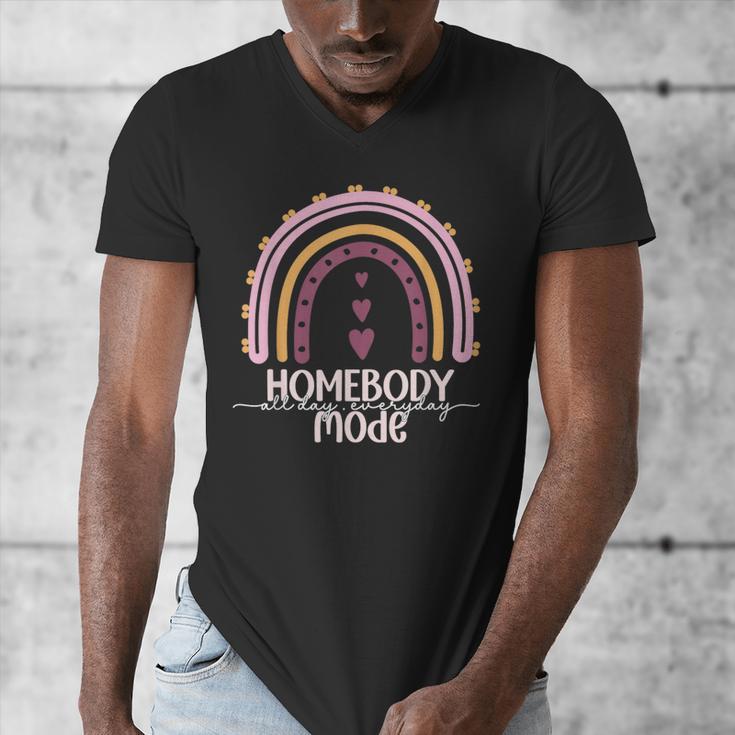 Homebody Introvert Homebody Mode Everyday Men's V-Neck T-Shirt