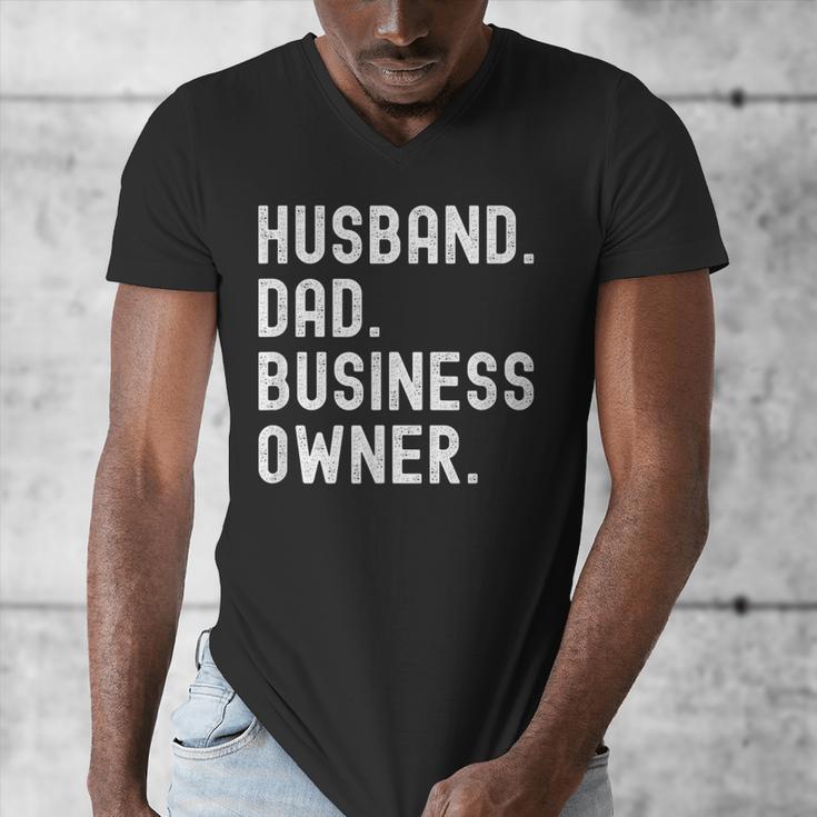 Husband Dad Business Owner CEO Entrepreneur Men Men's V-Neck T-Shirt