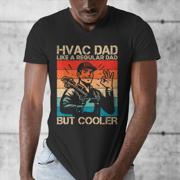 HVAC Dad HVAC Technician Mechanic Repairman Men's V-Neck T-Shirt