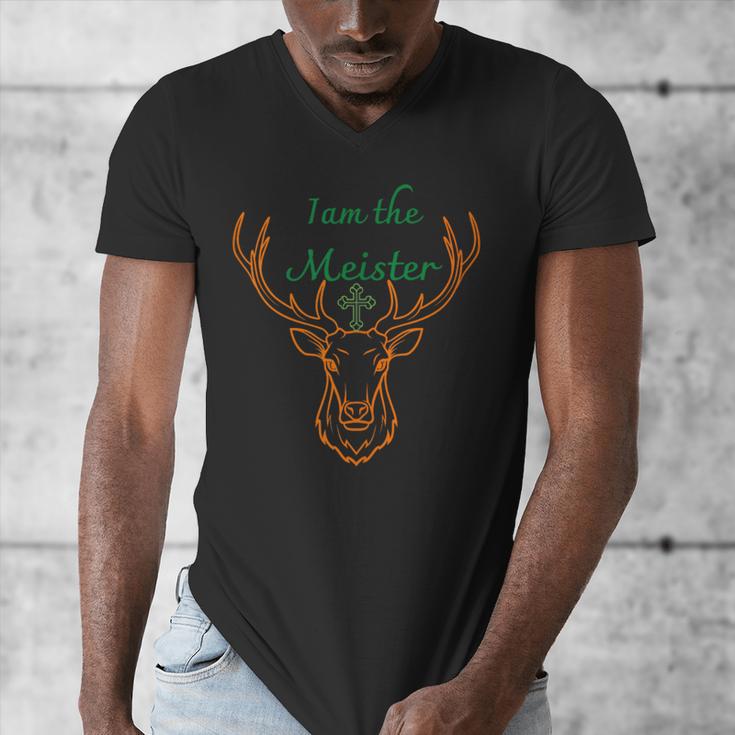 IAM The Meister Jaegermeister Dad Mom Deer Men's V-Neck T-Shirt