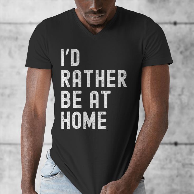 I'd Rather Be At Home Antisocial Introvert Tee Men's V-Neck T-Shirt