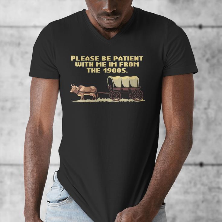 I'm From The 1900s Retro Wagon Men's V-Neck T-Shirt