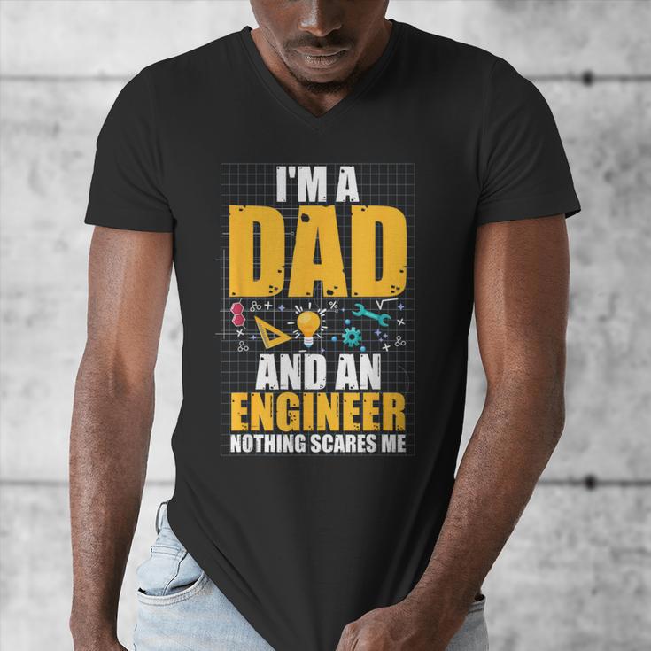 I'm A Dad And Engineer Father Day Engineering Men's V-Neck T-Shirt