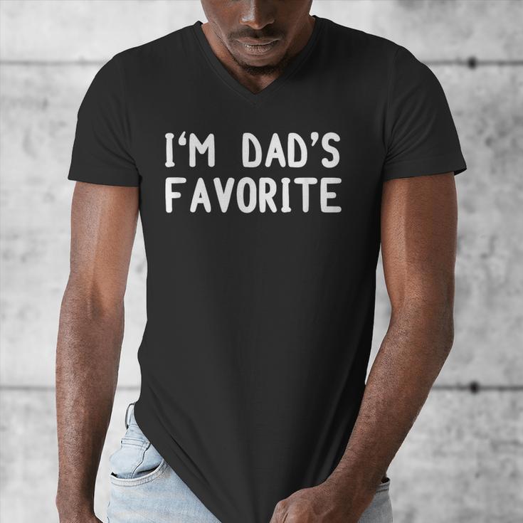 I'm Dad's Favorite Tee Sarcastic Humor T-Shirt Men's V-Neck T-Shirt