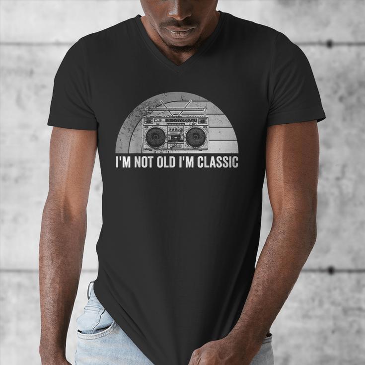 I'm Not Old I'm Classic Retro Boombox Nostalgia Men's V-Neck T-Shirt I'm Not Old I'm Classic Retro Boombox Nostalgia Men's V-Neck T-Shirt