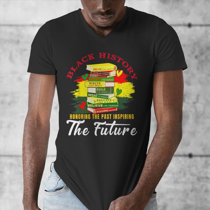 Inspired Book History Leaders Celebrate History Month Men's V-Neck T-Shirt