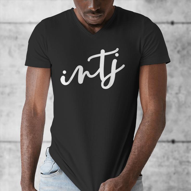INTJ Introvert Myers Briggs Personality Type Men's V-Neck T-Shirt INTJ Introvert Myers Briggs Personality Type Men's V-Neck T-Shirt