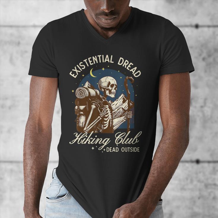 Introvert Hiking Club Antisocial Overthinking Anxiety Men's V-Neck T-Shirt Introvert Hiking Club Antisocial Overthinking Anxiety Men's V-Neck T-Shirt