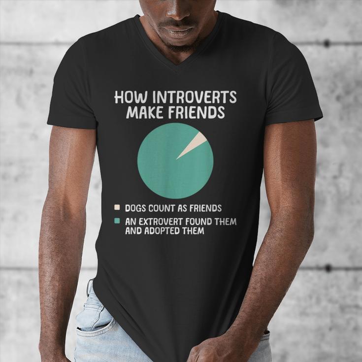 Introvert Introverted Person Awkward Introverts Dog Lover Men's V-Neck T-Shirt Introvert Introverted Person Awkward Introverts Dog Lover Men's V-Neck T-Shirt