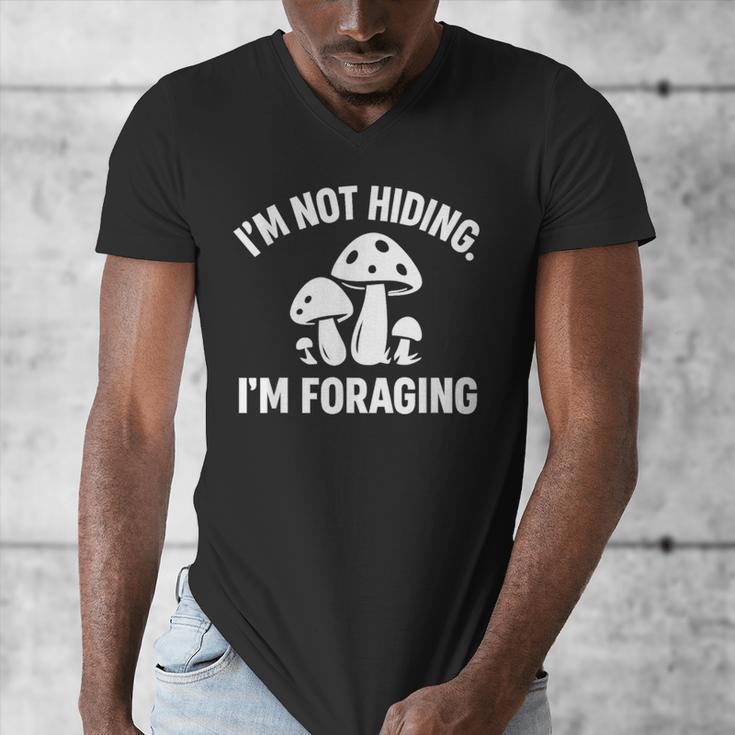 Introvert Mushroom Forager Humor Men's V-Neck T-Shirt
