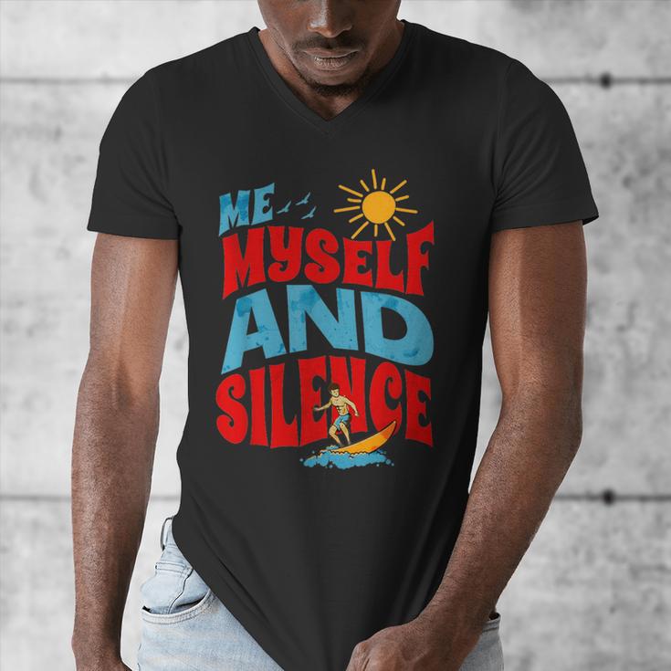 Introvert Relaxation Me Myself And Silence Summer Vacation For Men Women Men's V-Neck T-Shirt Introvert Relaxation Me Myself And Silence Summer Vacation For Men Women Men's V-Neck T-Shirt