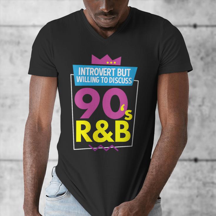 Introvert But Willing To Discuss 90s R&B 1990s Kid Men's V-Neck T-Shirt Introvert But Willing To Discuss 90s R&B 1990s Kid Men's V-Neck T-Shirt